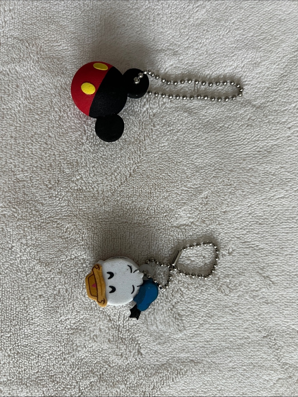 Cute Cartoon Character Keychain Duo — Disney